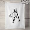 50% Linen Tea Towel - White Thumbnail