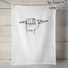 50% Linen Tea Towel - White Thumbnail