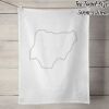50% Linen Tea Towel - White Thumbnail