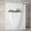 50% Linen Tea Towel - White Thumbnail