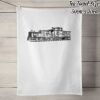 50% Linen Tea Towel - White Thumbnail