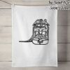 50% Linen Tea Towel - White Thumbnail