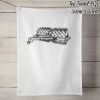 50% Linen Tea Towel - White Thumbnail